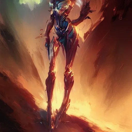 Image similar to beautiful woman, painting by alphonse murac, greg ruthowski, ruan jia, warframe fanartz detailed and high quality, artstation, warframe