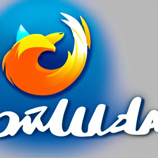 Prompt: logo of Mozilla icewolf