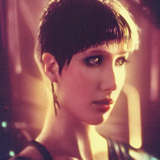 Prompt: studio portrait of joi from blade runner