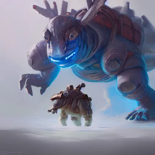 Image similar to Blastoise , Greg rutkowski, Trending artstation, cinematográfica, digital Art