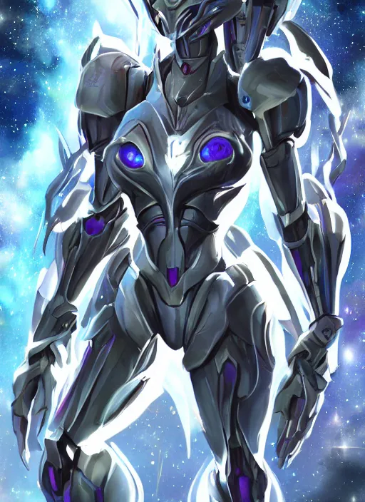 Image similar to cinematic goddess shot, cosmic sized perfectly proportioned stunning beautiful hot anthropomorphic robot mecha female dragon, in space, nebula sized, larger than galaxies, holding onto a galaxy, silver armor, epic proportions, epic size, epic scale, digital art, furry art, macro art, dragon art, giantess art, warframe fanart, furaffinity, deviantart