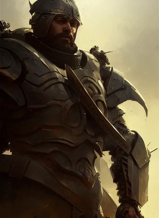 Image similar to portrait epic armored war commander killed by a sword. highly detailed, digital painting, concept art, smooth, sharp focus, illustration, art by greg rutkowski