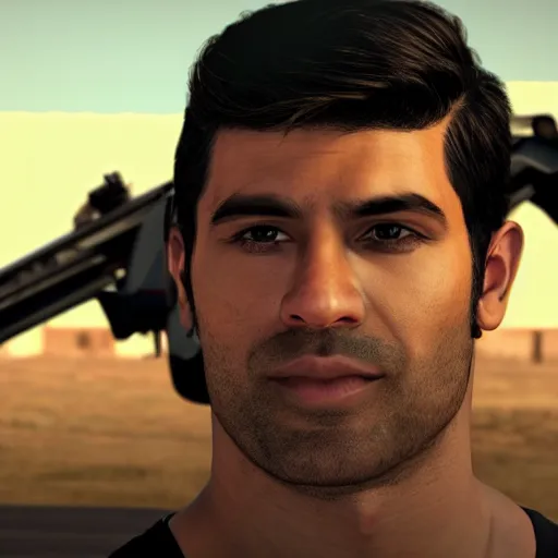 Prompt: !dream hasan as a GTA style character on a loading screen, 4k, high detail, high-resolution photograph, professional photography, ultra-detail