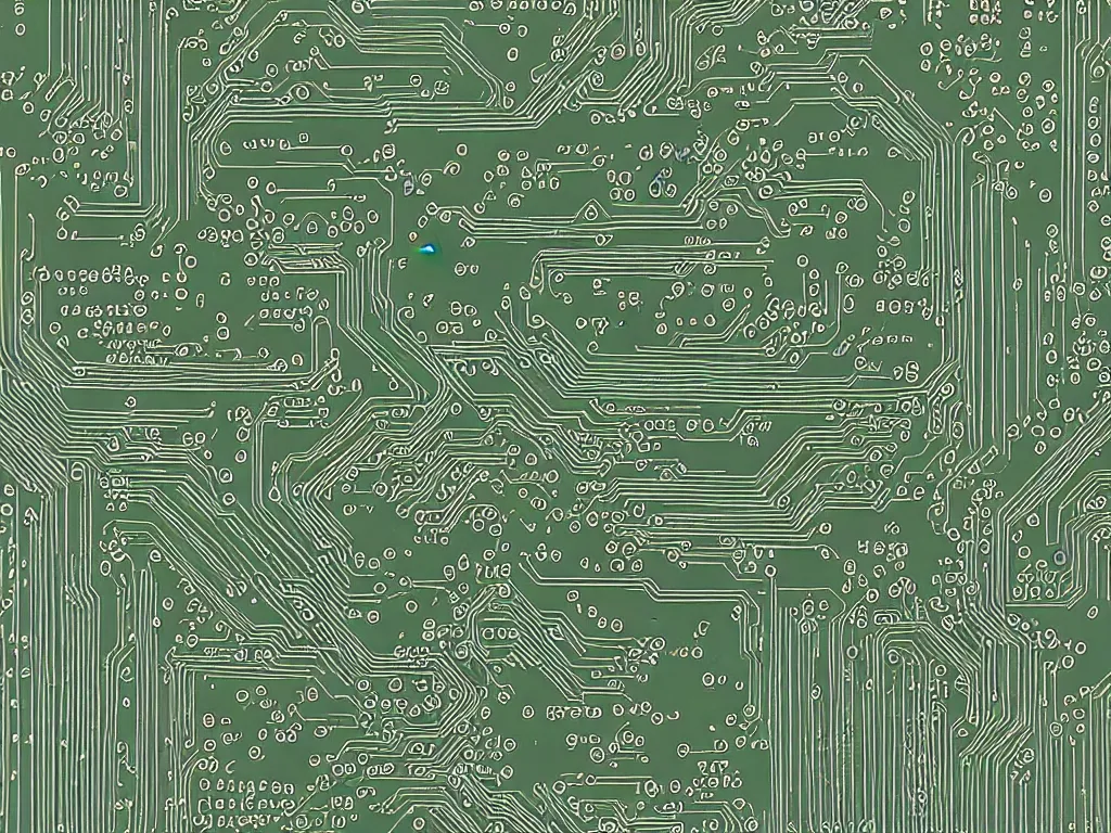 Image similar to modeled circuit board, clay material