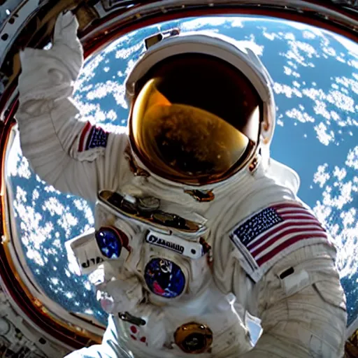 Prompt: A stunning cinematic film still of an Astronaut floating in space.