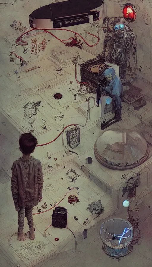 Image similar to single - use time - travel simulation capsule by chiara bautista, beksinski and norman rockwell and greg rutkowski weta studio, and lucasfilm