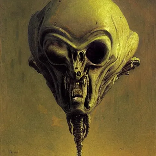 Image similar to alien by ilya repin