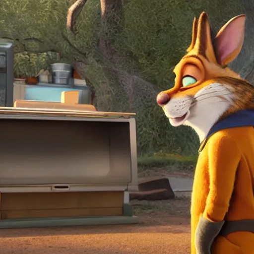 Image similar to walter white as a mouse in zootopia