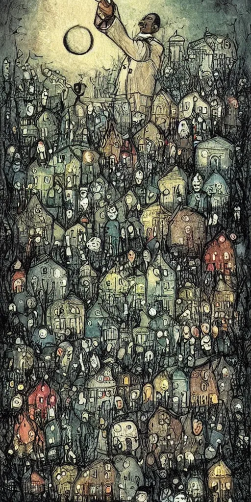 Image similar to a martin luther king jr day scene by alexander jansson