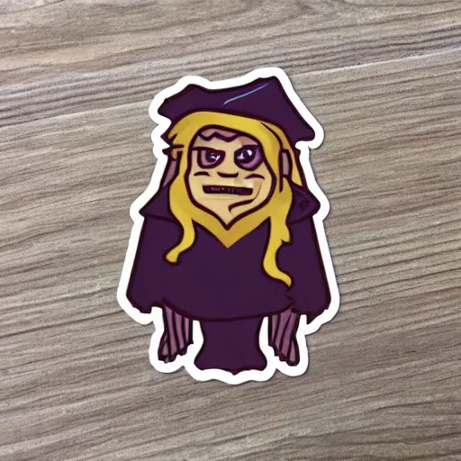 Image similar to cute d & d goblin wizard character sticker