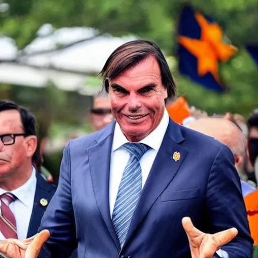 Image similar to Bolsonaro with long Horns