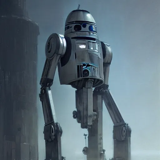 Prompt: portrait of L3-37 from Star Wars, mecha, droid, by Greg Rutkowski