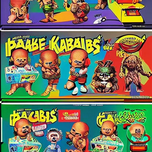 Prompt: “ garbage pail kids, hyper realistic video game concept art, 1 9 8 0 s. ”