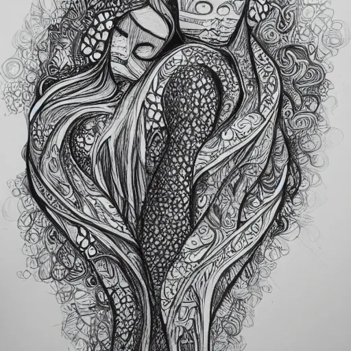 Image similar to lovers, detailed intricate sketch, 4k, illustration, cross hatched, black ink on white paper