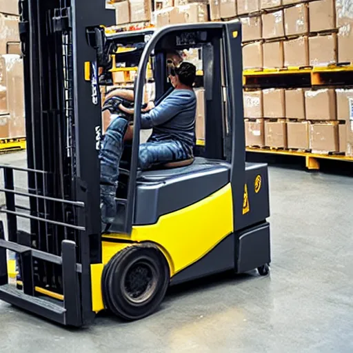 Image similar to non - certified forklift operator