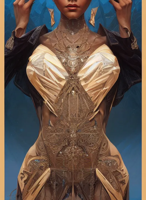 Prompt: symmetry!! sheeva, machine parts embedded into face, intricate, elegant, highly detailed, digital painting, artstation, concept art, smooth, sharp focus, illustration, art by artgerm and greg rutkowski and alphonse mucha, 8 k