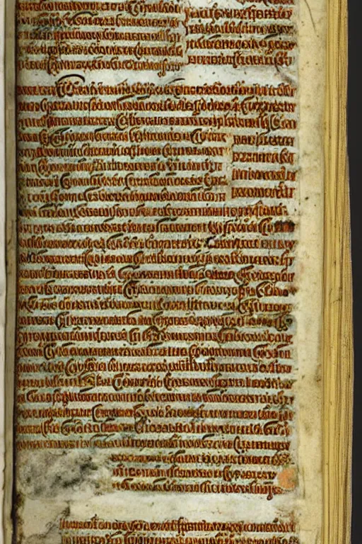 Image similar to a latin manuscript, with detailed, legible lettering