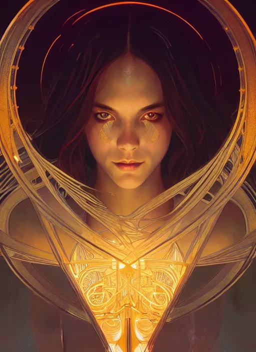 Image similar to symmetry!! water, glowing lights!! intricate elegant, highly detailed, digital painting, artstation, concept art, smooth, sharp focus, illustration, art by artgerm and greg rutkowski and alphonse mucha