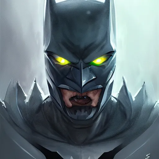 Prompt: evil cyborg monster batman starring into the camera, fixed eyes, cinematic, surreal, dramatic lighting, face, detailed, intricate, elegant, highly detailed, digital painting, artstation, chalk, concept art, smooth, sharp focus, illustration, art by sam spratt,