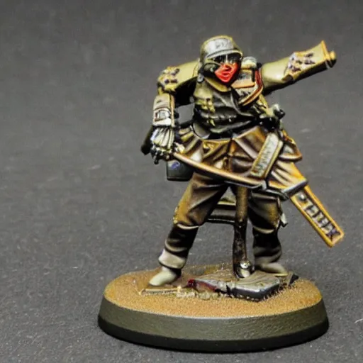 Image similar to an ecstatic Death Korps of Kreig soldier