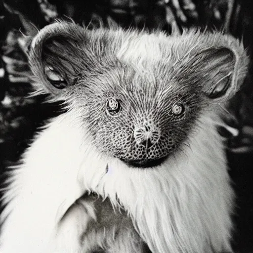 Image similar to Cute Experiments from Monroe Island, Hybrid Experiment by Dr Monroe, Extremely detailed portrait, film photography, creature