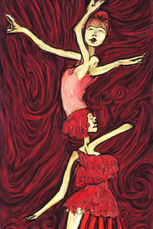 Image similar to ballerina by clive barker