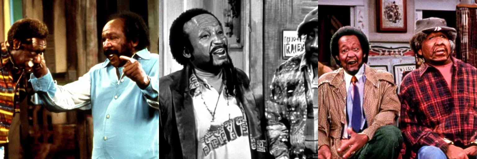 Prompt: jack tripper in sanford and son