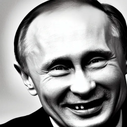 Image similar to vladimir putin laughing in stock images, bright, studio photo