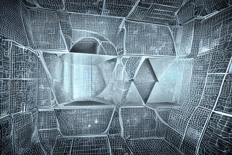 Prompt: single futuristic Intricate cube black background 4K 3D render desktopography HD Wallpaper digital art