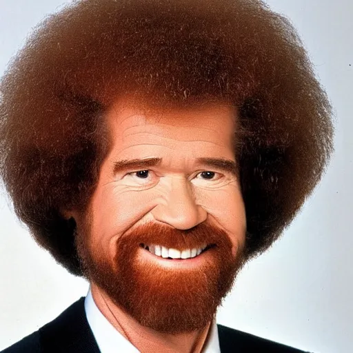 Prompt: bob ross with bangs