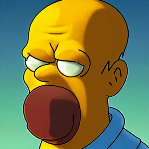 Prompt: realistic photo of homer simpson of flesh and blood