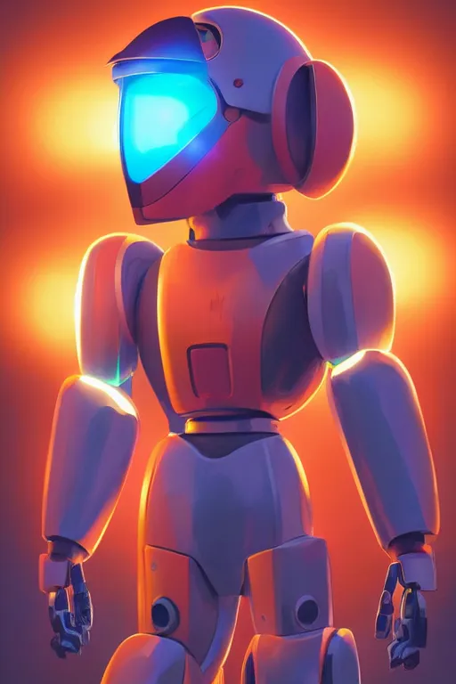 Image similar to metabots medabots medarotto medarot robot minimalist comics helmet mask neon cybereye, behance hd by jesper ejsing, by rhads, makoto shinkai and lois van baarle, ilya kuvshinov, rossdraws global illumination ray tracing hdr radiating a glowing aura