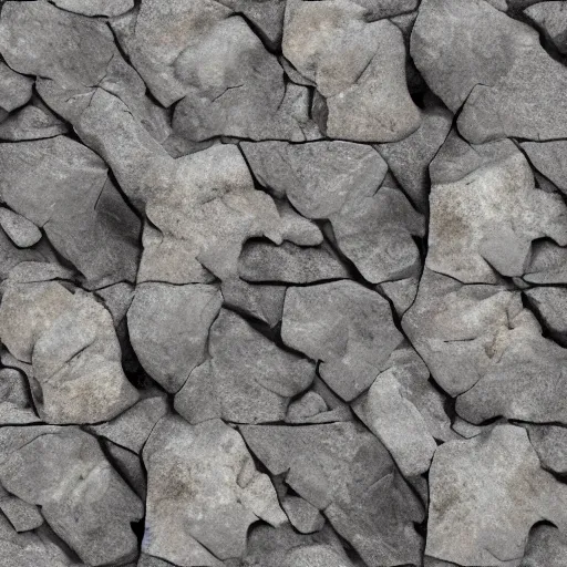 Image similar to Seamless realistic pbr tileable rock surface texture displacement map png, grayscale, substance designer height map, orthographic, no specular flat texture