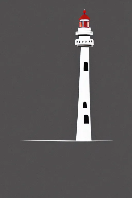 Prompt: minimalist boho style art of a lighthouse
