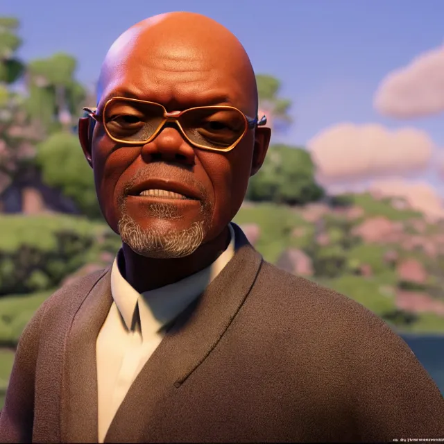 Image similar to samuel l. jackson as a pixar disney character from up 2 0 0 9 unreal engine octane render 3 d render photorealistic, best modeling