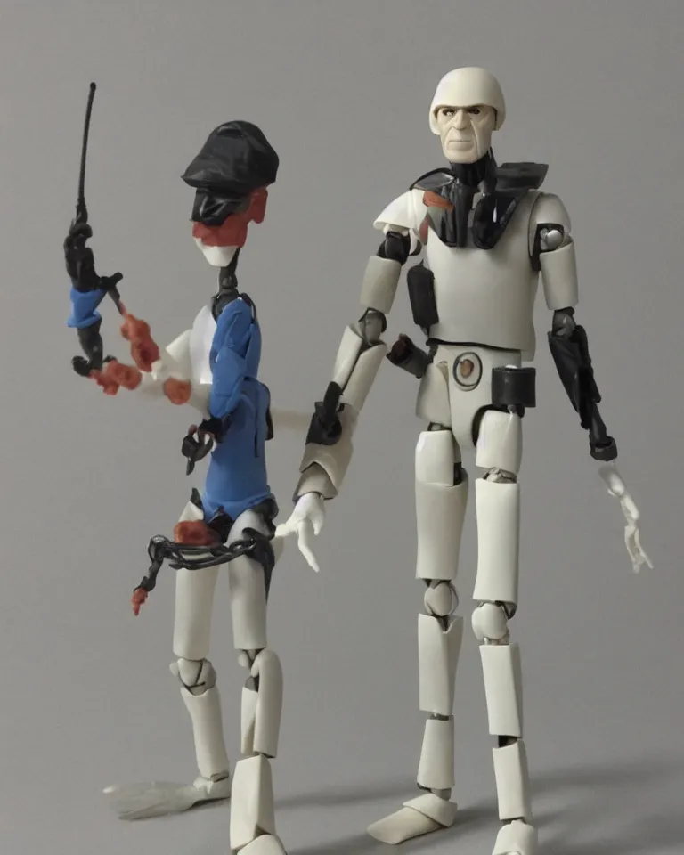 Image similar to photo of a kenner 1 9 8 0's action figure, five points of articulation, sci - fi, 8 k, full body