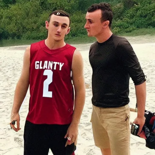 Prompt: “ johnny manziel as gillian on gillian ’ s island ”