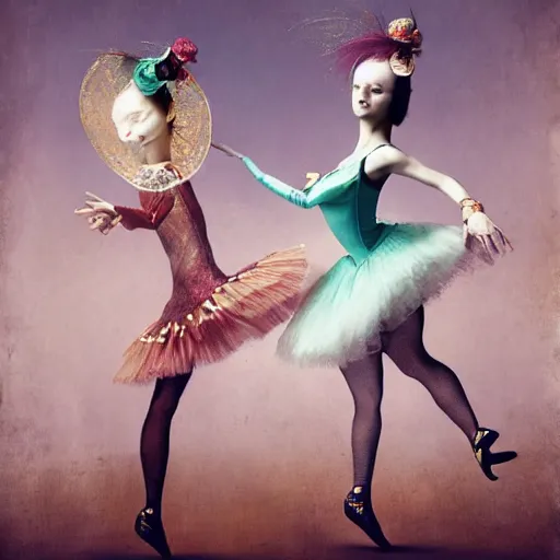 Prompt: dancers by ray caesar