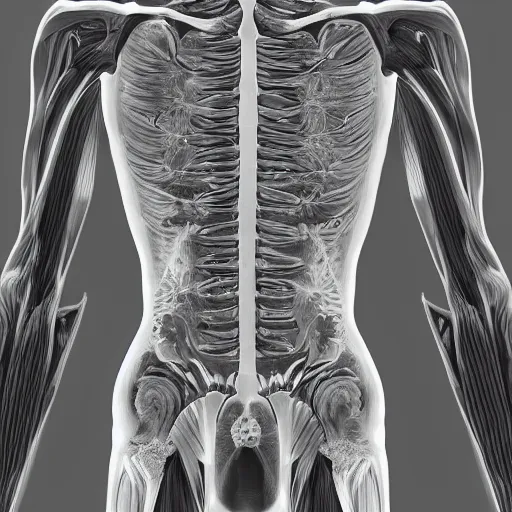 Image similar to full frame fractal human body, fine details, microorganisms, fine details, muscles, veins, artery, 90's aesthetic, x-ray, noise film, photo