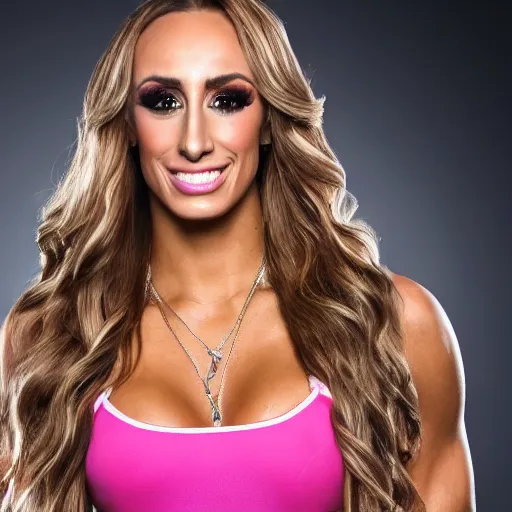 Image similar to carmella from wwe, professional photo, event photos, 8 k, photostudio lighting, big event