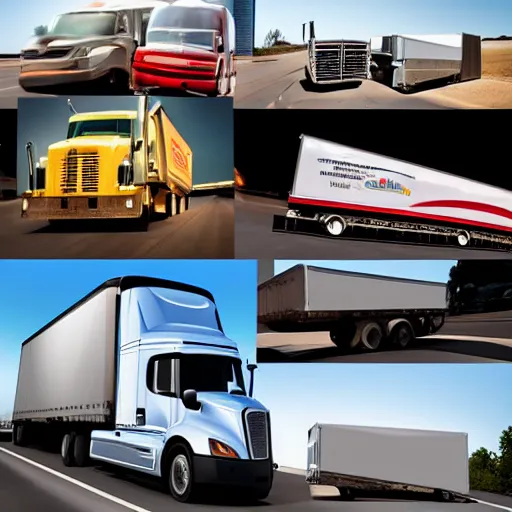 Image similar to graphic design moodboard for a trucking company