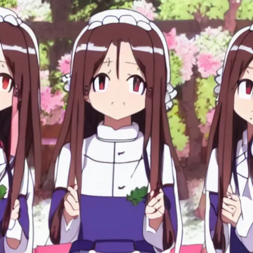 Image similar to Takagi and Nishikata getting married, High Quality Anime Style, featuring Hibino Mina, Tsukimoto Sanae, Tenkawa Yukari, Houjou, and Sakurai, 8k