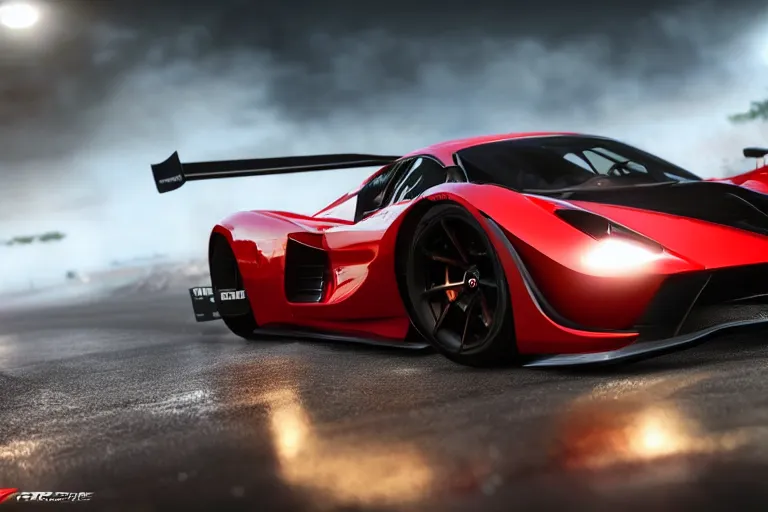 Image similar to photo wallpaper sport car gran turismo 7 forza horizon need for speed fast and furious 5 unreal engine supercar hypercar game concept car octane render, 4 khd 2 0 2 2 3 d cgi rtx style chrome reflexion global illumination ray tracing hdr arstation pixar and disney unreal