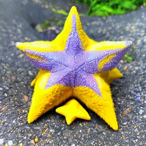 Image similar to national geographic photo of starmie, pokemon in the wild, intricate, portrait, 8 k highly professionally detailed, hdr, award winning