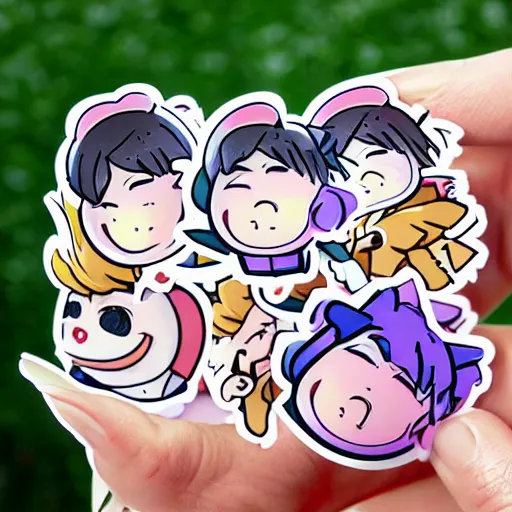 Image similar to kawaii boy sticker