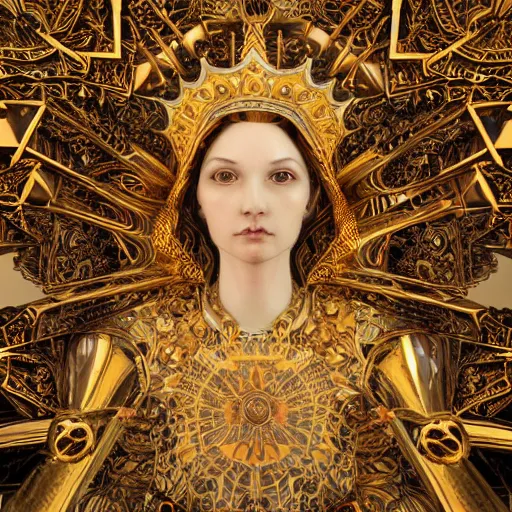 Prompt: queen of heaven, ornate and intricate, hyper detailed, stunning, surreal, 4 k, octane render