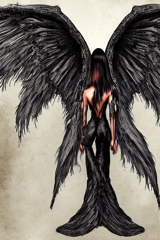 Image similar to Devil wings, high definition, high detail