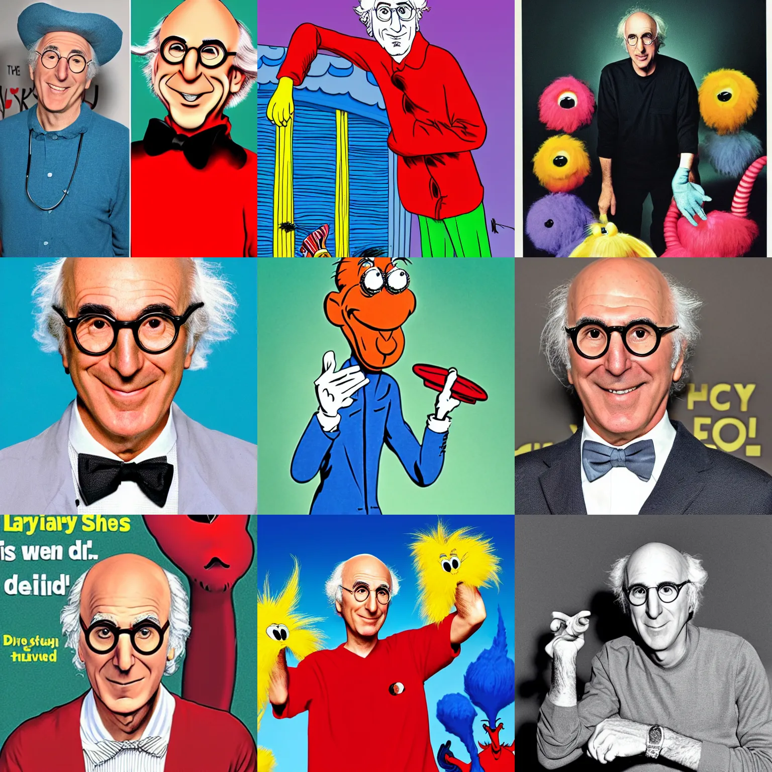 Prompt: larry david by dr seuss