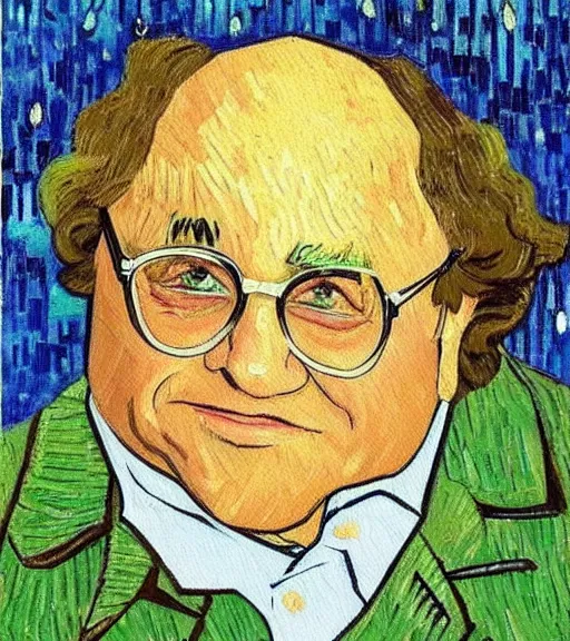 Prompt: danny devito painting in the style of van gogh