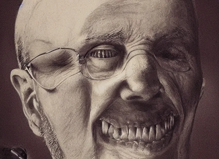 Prompt: a highly detailed ghostly portrait of a dentist, james gurney, james jean